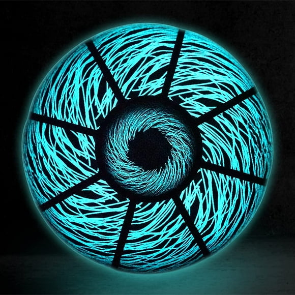 Kuangmi Basketball, Glow in the Dark Basketball - Glowing Composite Leather Luminous Basketball Gift , Indoor-Outdoor Night Basketball Size 7 29.5"
