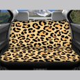 thumbnail image 4 of HUISEFOR Leopard Print Car Seat Cover Set Breathable Anti Slip Front and Back Split Bench Protector Elastic Stretch Polyester Fabric Cover Universal Fit for Most Cars SUVs, 4 of 6