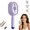 Purple, variant on Electric Spray Air Cushion Brush, Electric Steam Brushs for Hair, 3-in-1 Electrics Spray Comb, Self-Cleaning Steam Hair Brushs, For Reduce Frizz, Nourishes Hairs, Anti-Static (Beige)