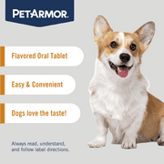 (2 pack) PETARMOR 7 Way De-Wormer for Puppies and Small Dogs, 6-25 lbs, 6 Chewable Tablets