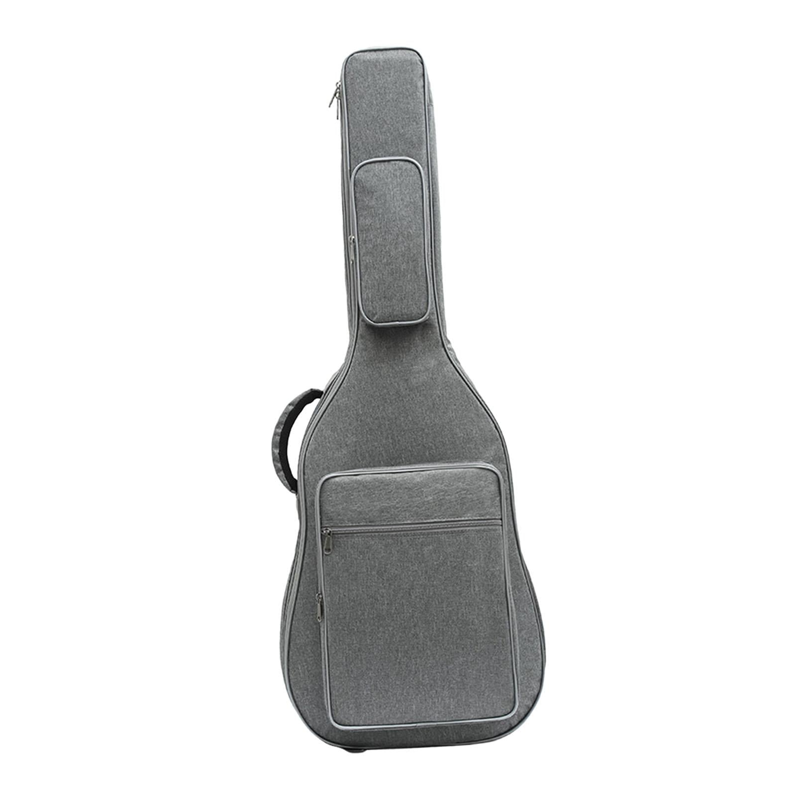 STARTIST Portable Bass Gig Bag Electric Bass Bag Handbag Professional Padded Soft Case Protection Wear Resistant Electric Guitar Bag , Gray