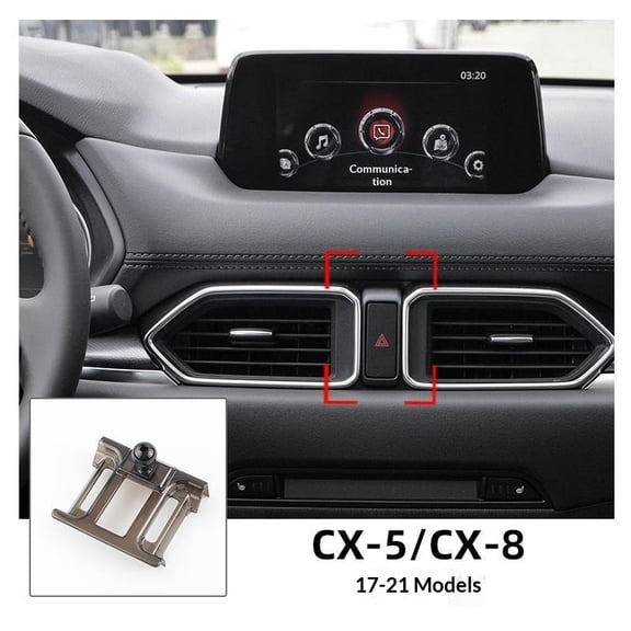 Car Phone Mount Adapter For Mazda 2017-2022 CX-5 CX-8 Holder Stand Mobile Car Cellphone Gravity Bracket Only Base