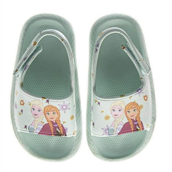 Disney Frozen Anna And Elsa Girls Slides. (Toddler Little Kids), Blue, Size: 5