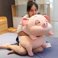 thumbnail image 3 of 40/50/70cm Squishy cerdo hámster juguetes de peluche Ultra suave graso Animal relleno muñecas cojín dormir compañero de peluche para niños, 3 of 5