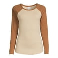 thumbnail image 5 of No Boundaries Junior's Raglan Long Sleeve T-Shirt, 5 of 5