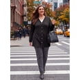 thumbnail image 3 of Cueply Women's Plus Size Cardigan Long Sleeve Lightweight Sheer Open Front Knited Cardigan 1X-4X, 3 of 8