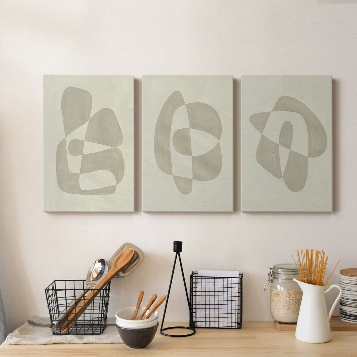 Soft Shape II Premium Gallery Wrapped Canvas - Ready to Hang - 40 x 60 Each