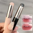 thumbnail image 3 of Pincel de silicona para maquillaje de labios mejorado con tapa, pinceles multifuncionales de cabeza redonda suave, 4 piezas, pincel para bálsamo labial y lápiz labial, 3 of 6