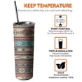 thumbnail image 6 of 20oz Brown Geometric Triangle Diamond Pattern Skinny Tumblers Stainless Steel Tumbler with Lid and Straw,Vacuum Insulated Double Wall Travel Tumbler Cups with Cleaning Brush for Coffee,Tea, 6 of 6