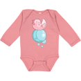 thumbnail image 3 of Inktastic Cute Axolotl Sitting on a Bubble Boys or Girls Long Sleeve Baby Bodysuit, 3 of 5