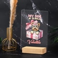 thumbnail image 4 of My Dog Is My Valentine Cute Yorkshire Terrier in Gift Box Acrylic Plaque Sign Ashwood Base Yorkie Dog Lover Gifts Home Desk Decor - 03006, 4 of 5