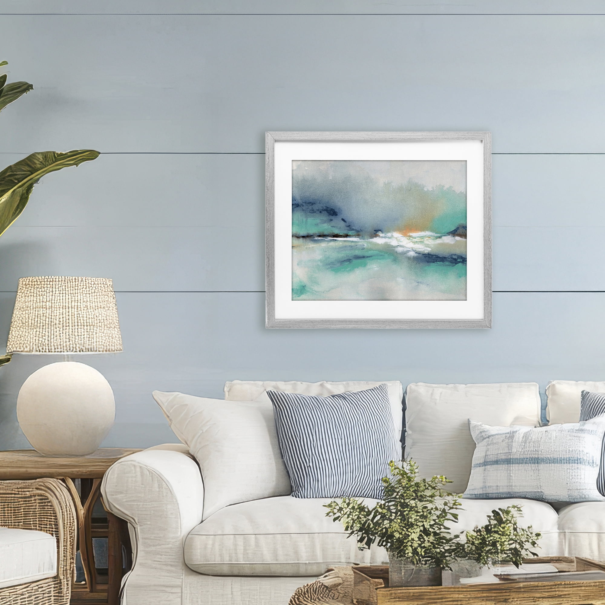 Stupell Industries Sun Bleached Crossing Gray Framed Print Under Glass, design by NLS Design