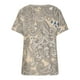 thumbnail image 5 of Moda Mujer Verano Camisetas de manga corta Estampado con cuello en V Blusa informal Tops Fridja  hjk5420, 5 of 8