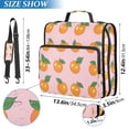 thumbnail image 2 of FORMRS Zipper Binder with Shoulder Strap 2-inch Ring 500 Sheet Capacity File Bag, Cute Oranges, 2 of 5