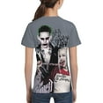thumbnail image 5 of Film Harley Quinn Joker Youth Unisex T-Shirt Crewneck Short Sleeve Double-Sided Print Tee Shirts Top For Boys Girls Kid Teen Medium, 5 of 6