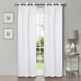 thumbnail image 7 of Superior Shimmer Blackout Curtains, Grommet Header, Set of 2, 42" X 108", Snow White, 7 of 7