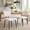 Beige, variant on Kelno Upholstered Dining Chair Set of 2 Waterproof Faux Leather Kitchen Chairs with Ergonomic Back Support, Black