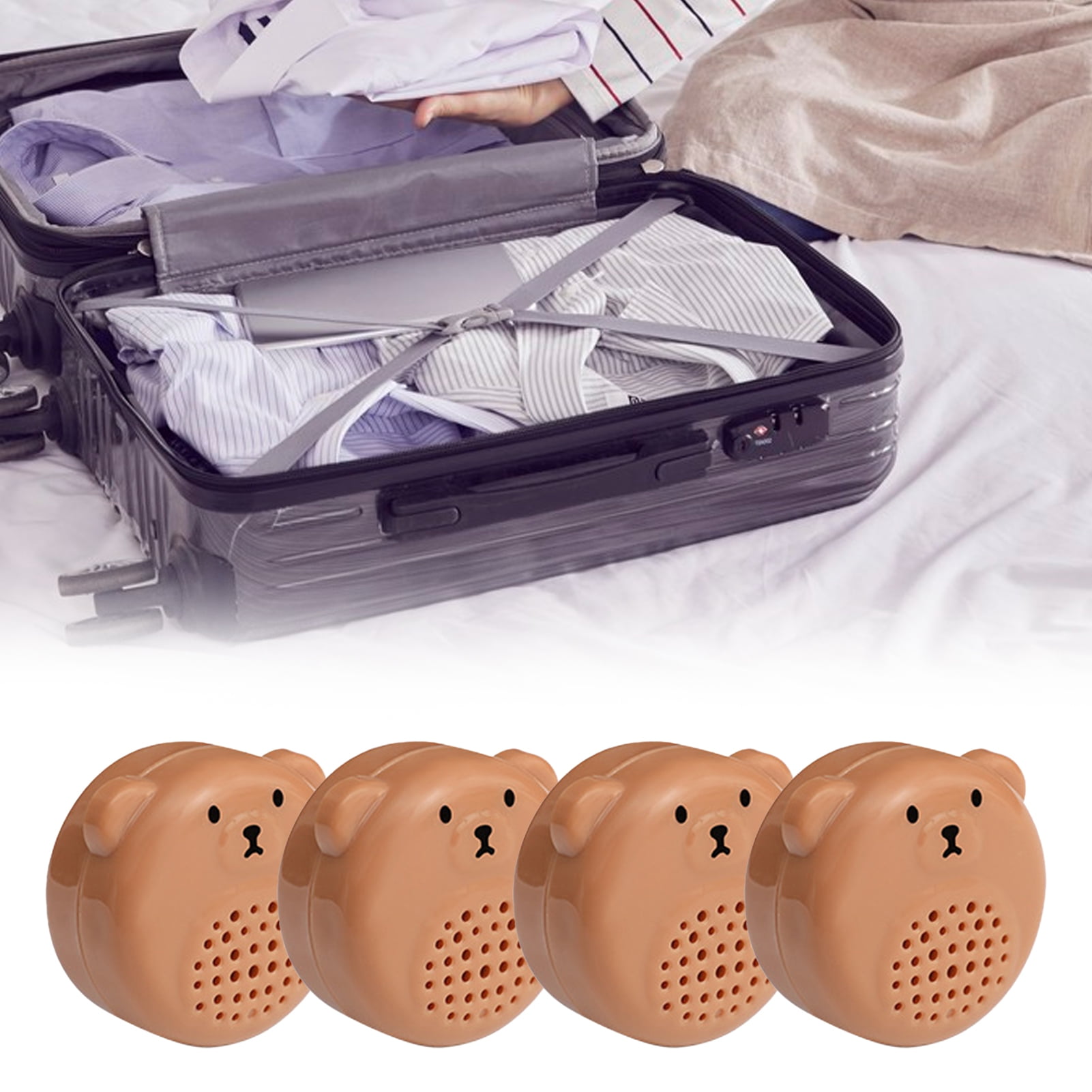 Zruodwans Cartoon Bear Mothball Storage Box Mothball Storage Container