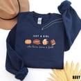 thumbnail image 3 of Yoofine Adult Just a Girl Who Loves Jesus and Fall Christian Sweatshirt, 3 of 7