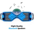 thumbnail image 3 of Plating Dazzle Hoverboard with Bluetooth Two-Wheel Self Balancing Scooter LED Lights Hoverboard for Kids Purple, 3 of 5