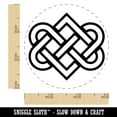 thumbnail image 2 of Celtic Love Knot Outline Self-Inking Rubber Stamp Ink Stamper - Purple Ink - Small 3/4 Inch, 2 of 7