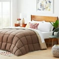 thumbnail image 2 of King All Seasons Beige/Brown Reversible Polyester Down Alternative Comforter, 2 of 4