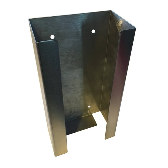 Stainless Steel Glove Box Dispenser - Holder for High Sanitary Standards, Restaurants, Medical Facilities (9.75"H X 5.1" W X 3.1" D)