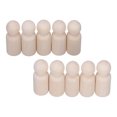 thumbnail image 1 of Peg People, Figuras De Formas De Madera Natural Pintura 10 Piezas Juego De Clavijas De Muñecas De Madera Sin Terminar Para Manualidades De Bricolaje Para Artes De Bricolaje ANGGREK Otros, 1 of 8