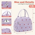 thumbnail image 3 of Lunch Bag for Women & Men Cute Corduroy Insulated Lunch Tote Bag Reusable Lunch Box Leakproof Cooler Tote with Large Capacity for Work Picnic and Travel, 3 of 12