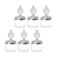 thumbnail image 2 of 6Pcs Candy Jars Candy Box Clear Wedding Favor Boxes Chocolate Treat Gift Box Canisters for Kitchen Wedding Storage Jars for Shop Household Argent Rings, 2 of 9