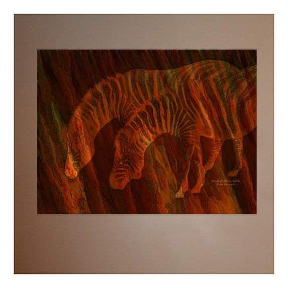 Wallhogs Cavalaris Moods of Africa Zebras Poster Wall Mural