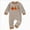 A22-Newborn One-Piece Jumpsuit-Brown, variant on 12-18 Months Preemie Halloween Baby Fall/Winter Long Sleeved Dress Boys And Girls Baby Romper Pajamas Crawling Clothes