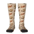 thumbnail image 1 of Fotbe Squirrel nut backgrounds Calcetas Divertidas Estampadas para Hombre y Mujer, Calcetas de Algodón hasta la Rodilla para Caminar, Correr, Enfermería y Embarazo, 1 of 6