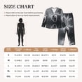 thumbnail image 4 of Pajama Sets for Women 2 Pcs, Heart Illustration Button Down Long Sleeve Sleepwear Lounge PJ Sets, 4 of 6