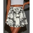 thumbnail image 2 of KISSMODA Flowy Shorts for Women Chiffon Ruffle Skorts Mini Skirts for Teen Girls, 2 of 4