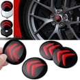 thumbnail image 2 of 4PCS 60mm Car Wheel Center Rim Cap Logo Accessories for DS DS2 DS3 DS4 DS5 DS6 DS7 Deesse PSA VTS Xantia Deesse PSA DS black sticker, 2 of 6