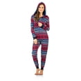 thumbnail image 1 of Ashford & Brooks Women's Sweater Fleece Zip Up Hooded Jumpsuit One Piece Pajama, 1 of 5
