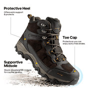 NORTIV 8 Men's Waterproof Hiking Boots Outdoor Mid Trekking Lightweight Mountaineering Shoes Paladin