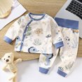 thumbnail image 2 of UAYOTSE Girls Warm Fleece Pajama Set Kids Toddler 3 6 12 18 Months 2T 3T 4T 5T fit Pjs Soft Breathable Fall Winter Thick Home Clothes Size 18-24 Months, 2 of 6