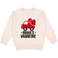 thumbnail image 2 of Inktastic Mamas Valentine Boys Truck Toddler Sweatshirt, 2 of 4