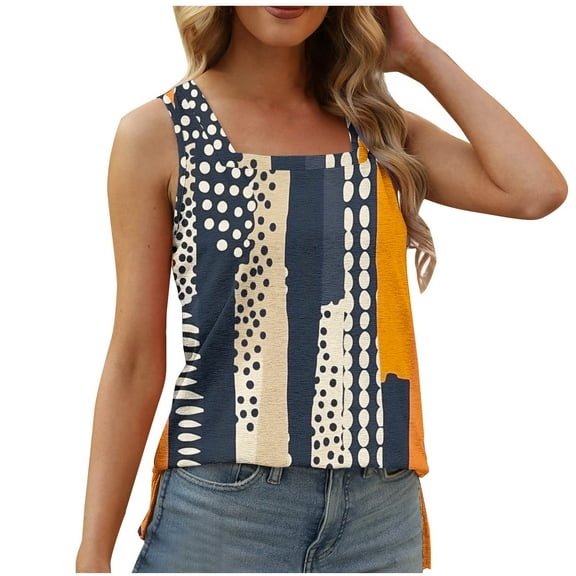 Sleeveless Blouses for Women Cotton Womens Tops Tshirts Shirts for Women Graphic Summer Oversized Tshirts for Women Cheap