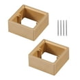 thumbnail image 3 of 2x espaciadores de una sola soltera espaciadores de pared Switche Switche Caja de cable de accesorios Almohadilla para la escuela de cocina dormitorio dorado, 3 of 8