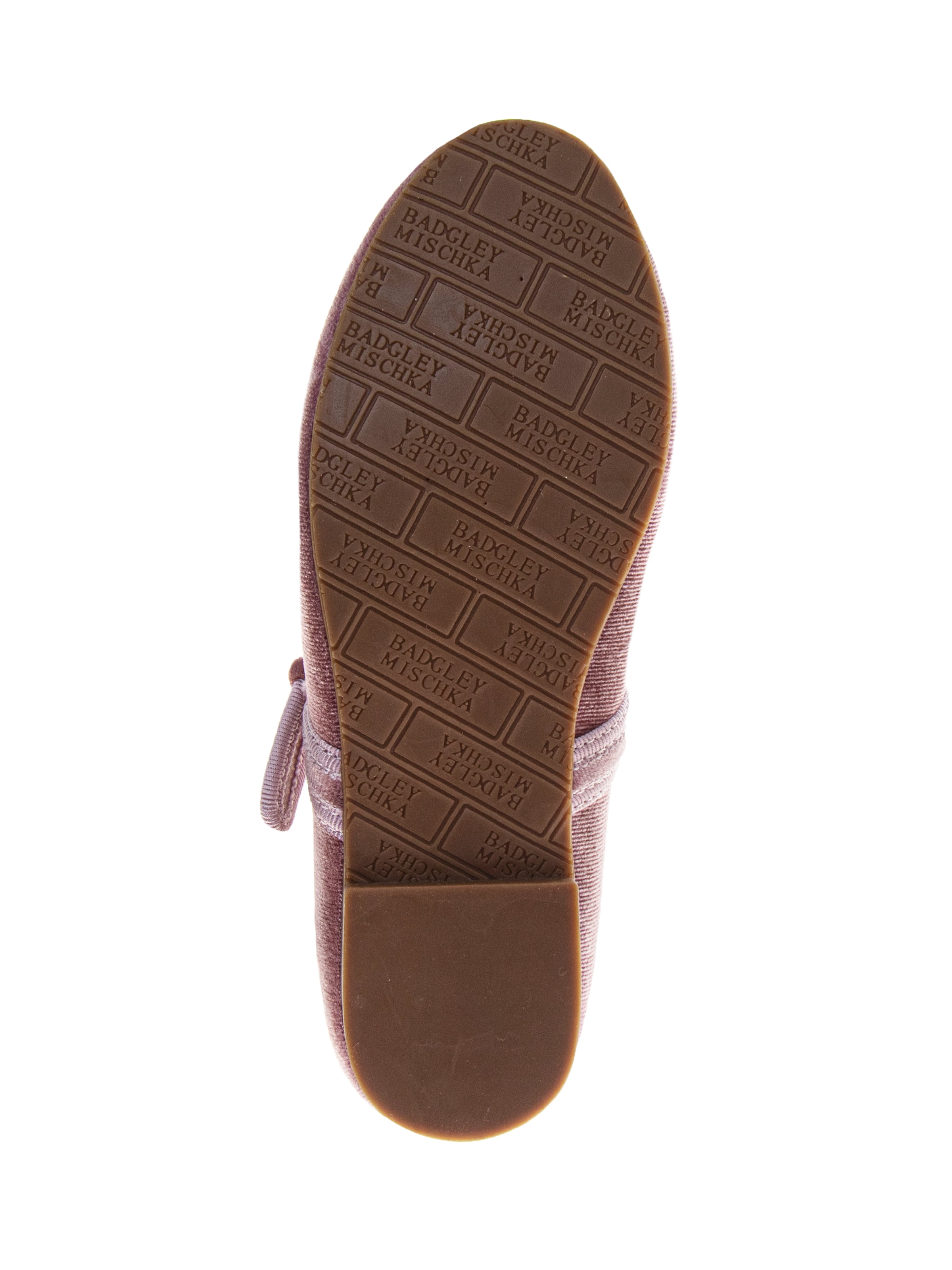 Badgley Mischka Little Girls Velvet Ballet Flats