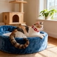 thumbnail image 4 of Cute Cat Dog Woven Pet Collar Accessory, Soft Comfortable Adjustable Neckwear Equipment, Portable Indoor Outdoor Gear for Home Animal Care, 4 of 5