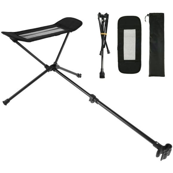 Camping Chair Foot Rest Portable Folding Leg Camping Footrest Heavy Duty Attachable Camp Footrest Retractable Camping Footrest