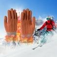 thumbnail image 2 of LEKODE Cold Weather Gloves Womens Gloves with Touchscreen Fingers Ski Gloves Biking Gloves Women Gloves for Cold Weather Hiking Gloves for Men Winter Gloves for Women Orange One Size, 2 of 9