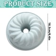 thumbnail image 2 of Silicone Cake Pan Non Stick Fluted Round Mold Heat Resistant Flexible Bakeware for Cakes Gelatin Pound Cakes Desserts, 2 of 2