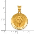 thumbnail image 5 of Auriga Fine Jewelry 14K Yellow Gold Polished and Satin St. Florian Medal Pendant for Women (L- 26.5mm, W- 18.5mm), 5 of 6
