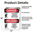 thumbnail image 2 of (2 Pack) Do Not Move Or Alter Scaffolding Bilingual OSHA Danger Sign, 2 of 7