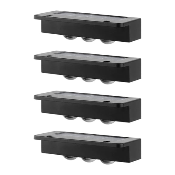 Solar Step Lights Automatic on off Waterproof Outdoor Stair Fence Deck Lighting Suitable for Garden Pathway Landscape